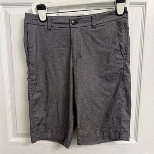 Lululemon Commission Shorts Charcoal Grey Men’s Size 28x12 Cotton Blend Preppy